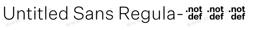 Untitled Sans Regula字体转换